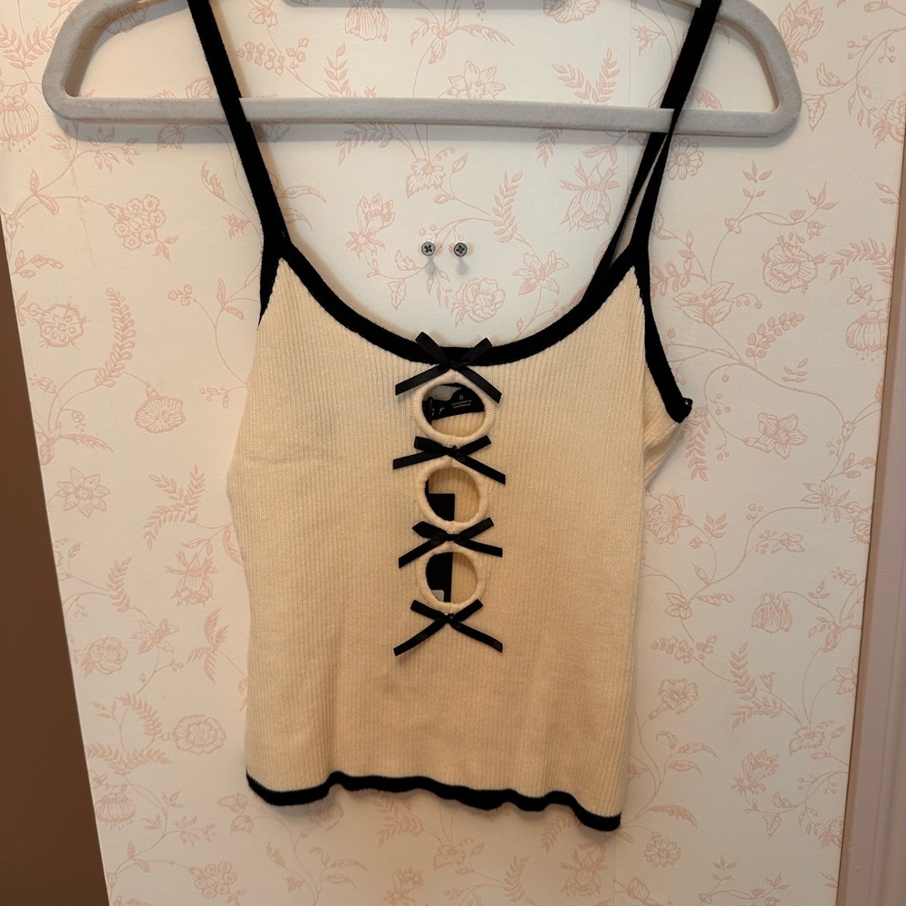 Lioness Black and Cream Camisole